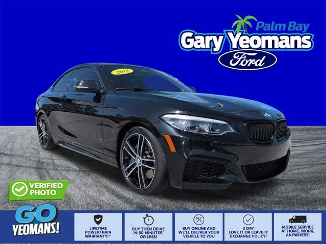Used 2018 Black Sapphire Metallic BMW M240i image 1