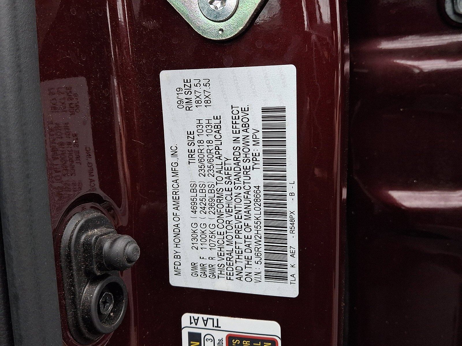 2019 Honda CR-V EX - Photo 19