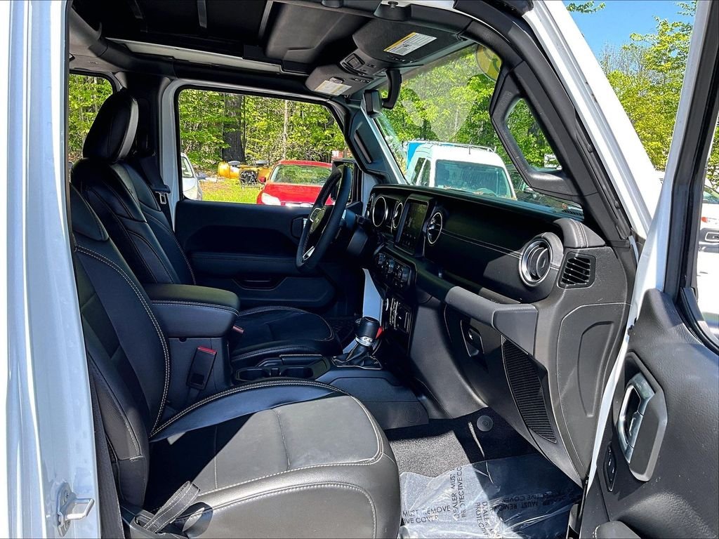 Used 2023 Bright White Clearcoat Jeep Sahara 4xe image 14