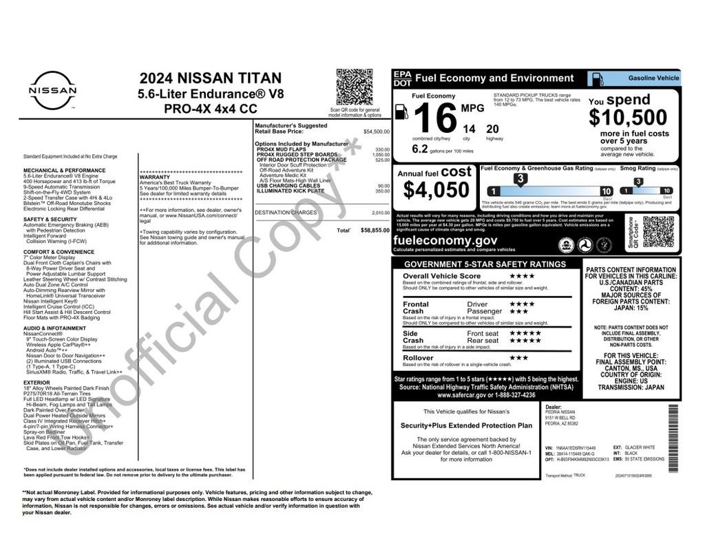 Certified Used 2024 White Nissan PRO-4X image 4