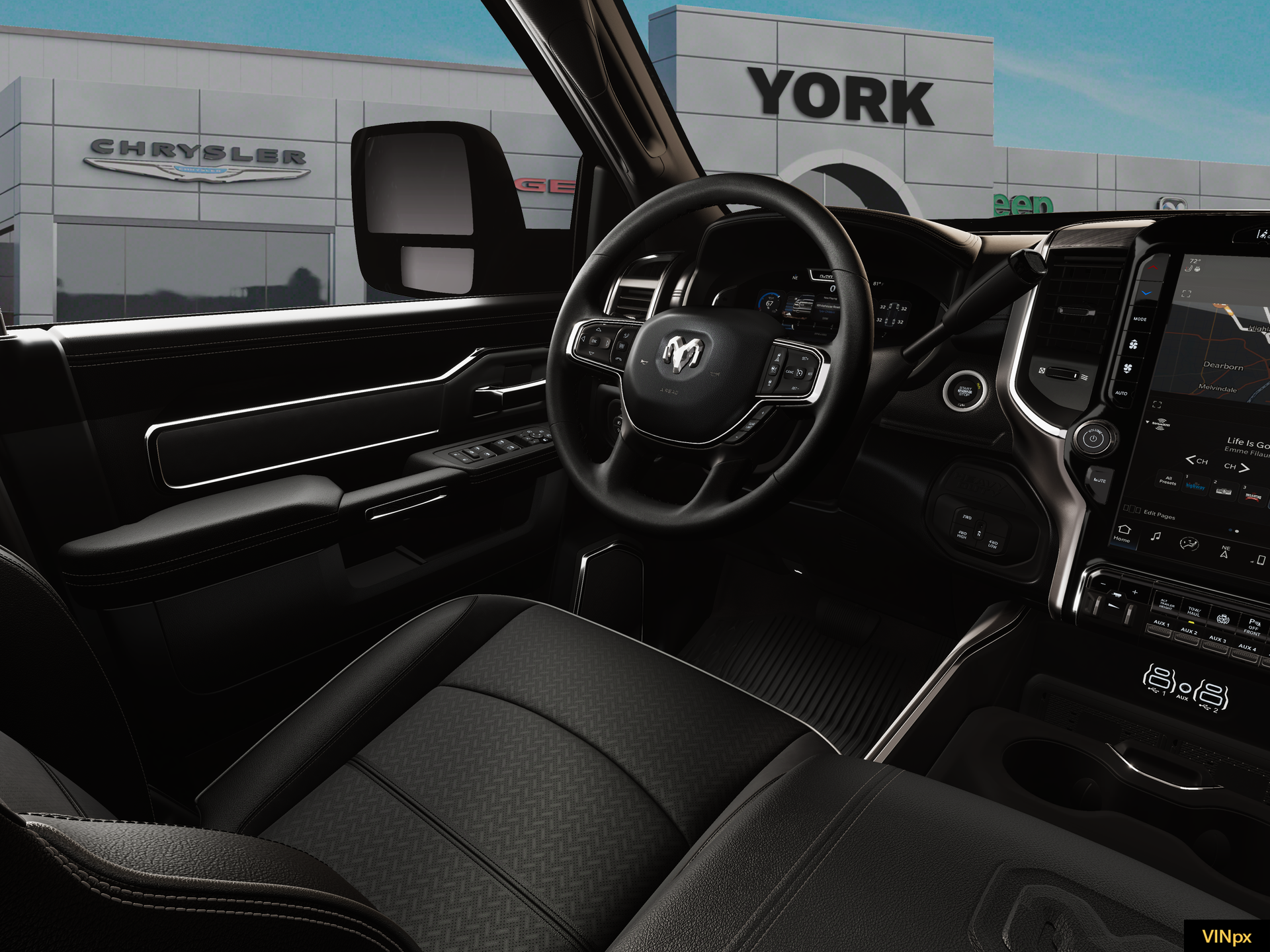 New 2026 Diamond Black Crystal Pearl-Coat Exterior Paint RAM LARAMIE image 34