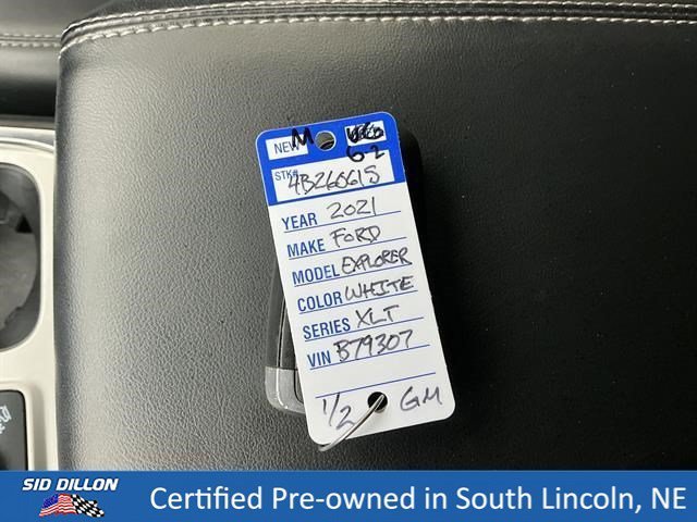 Used 2021 Star White Metallic Tri-Coat Ford XLT image 8