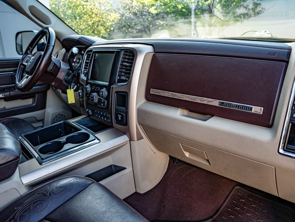 Used 2015 Brilliant Black Crystal Pearlcoat Ram Laramie Longhorn image 29