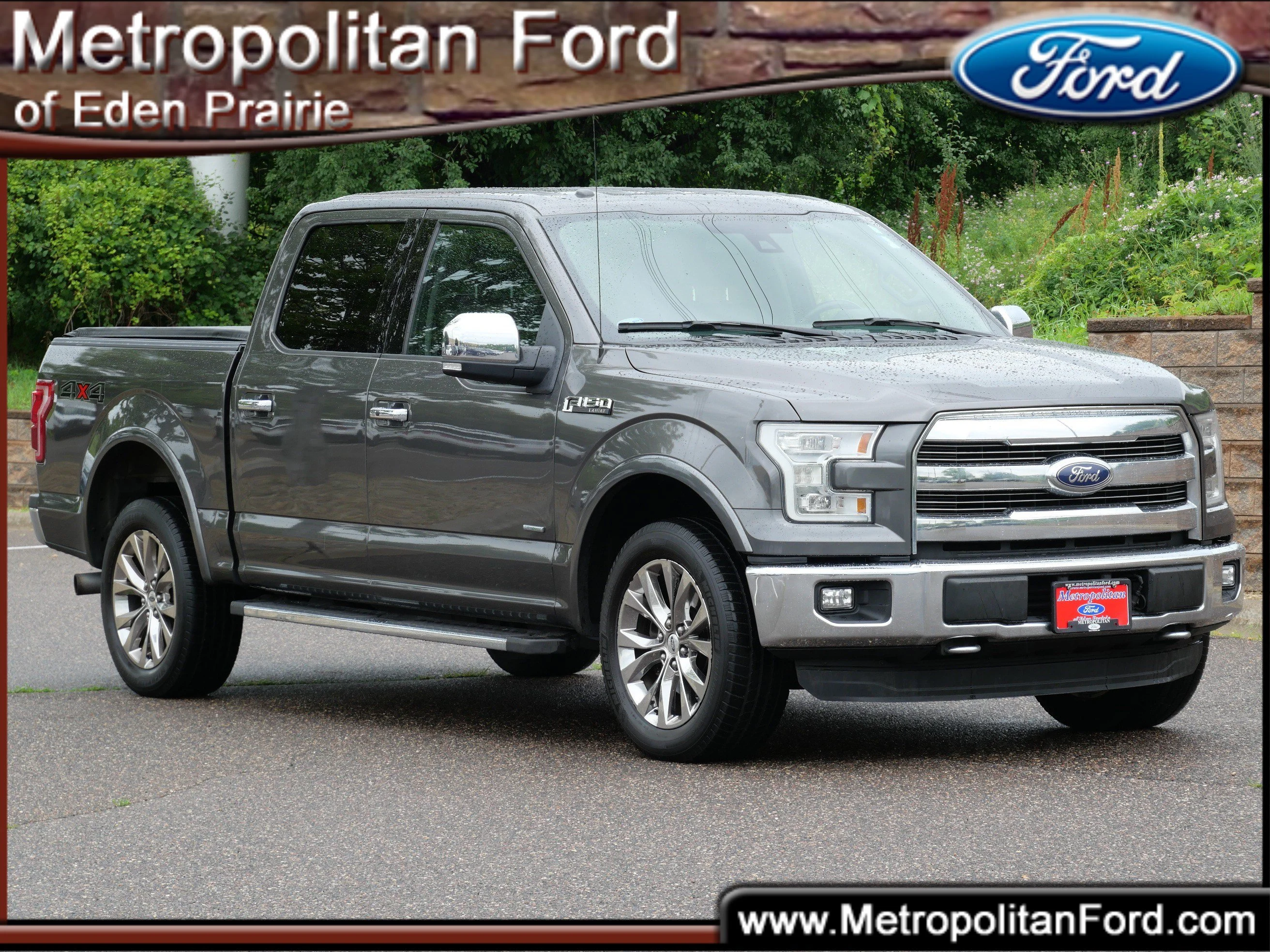 Used 2015 Magnetic Metallic Ford Lariat image 1