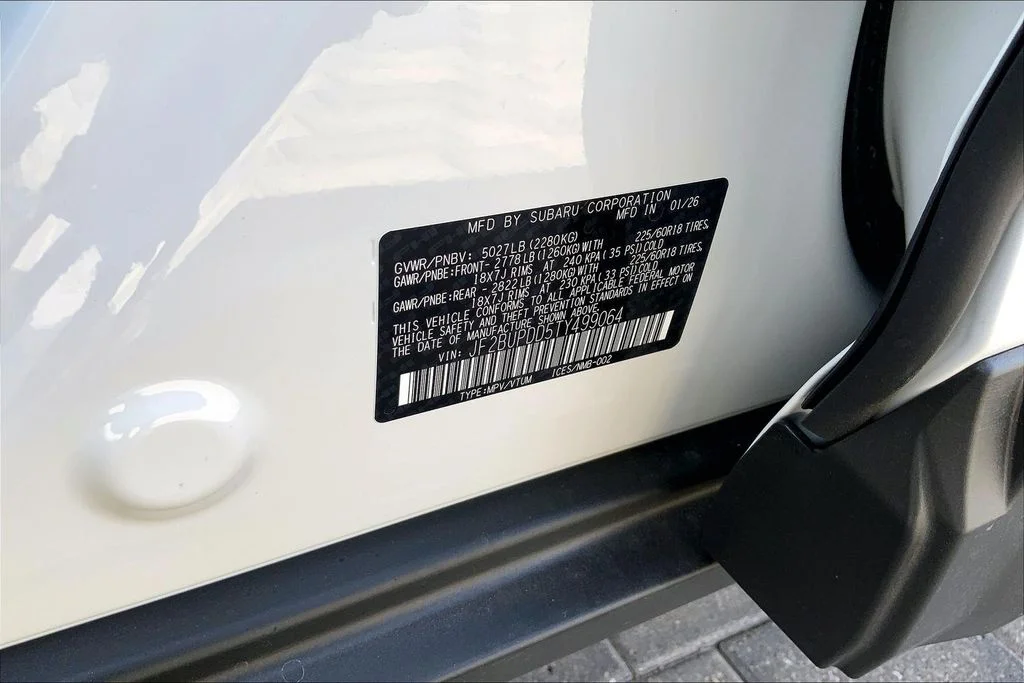 New 2026 White Subaru Limited image 8