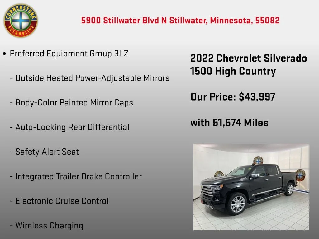 Used 2022 Black Chevrolet High Country image 20