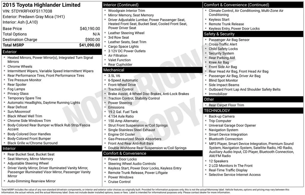 Used 2015 Gray Toyota Limited image 11