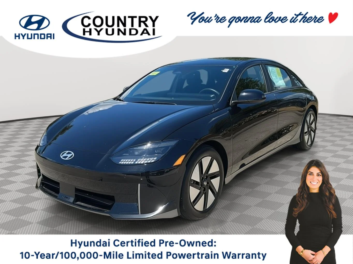 Used 2024 BLACK HYUNDAI SE image 1