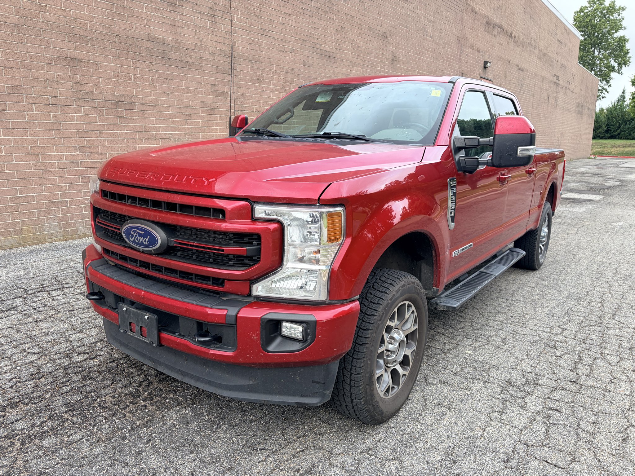 Used 2022 Rapid Red Metallic Tinted Clearcoat Ford LARIAT image 1