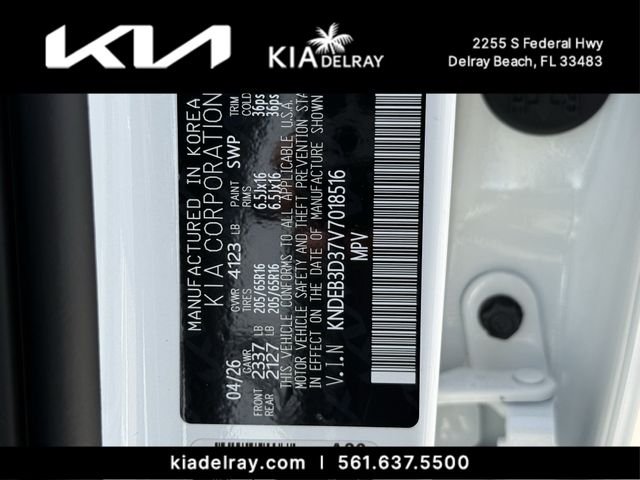 New 2027 Snow White Pearl Kia LX image 30