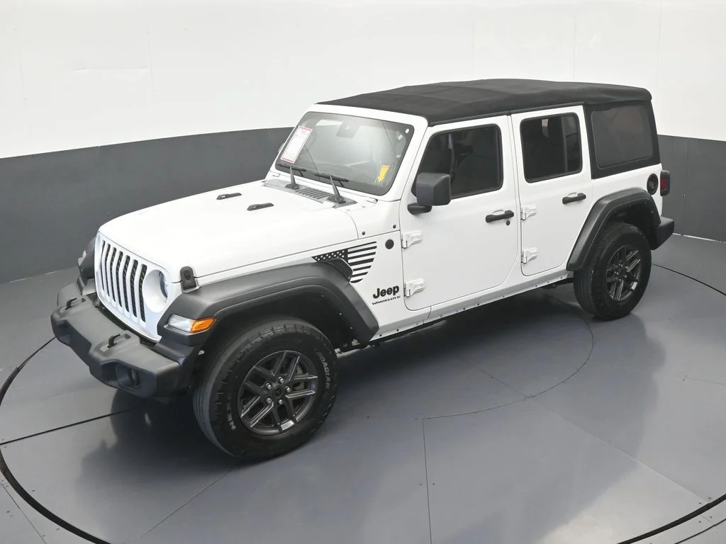 Used 2024 Bright White Clearcoat Jeep Sport S image 42