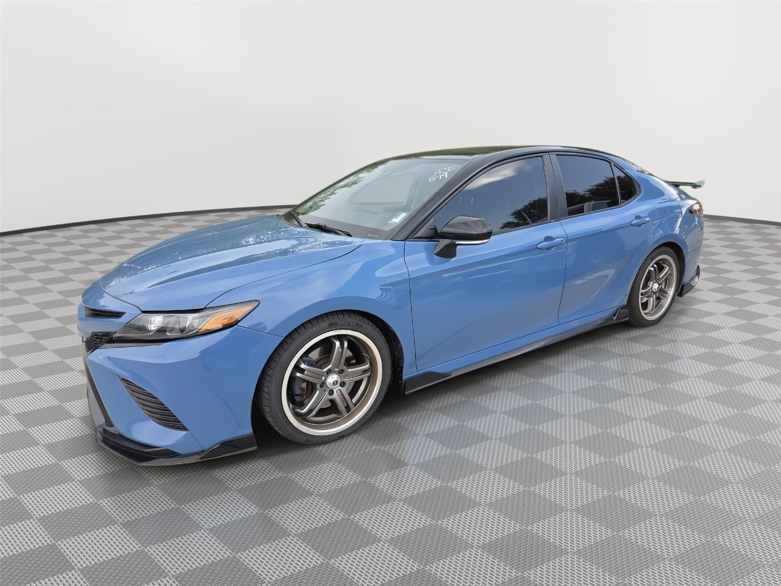 Used 2022 Calvary Blue w/Midnight Black Metallic Roof Toyota TRD image 3