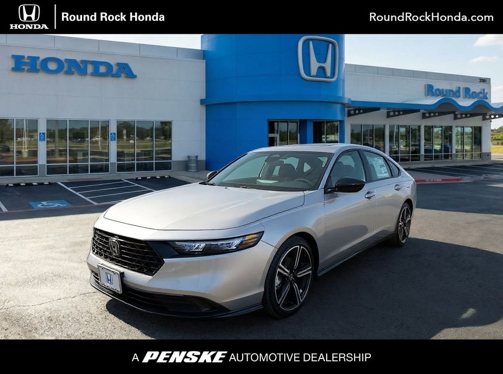 New 2026 Solar Silver Metallic Honda Sport Hybrid image 1