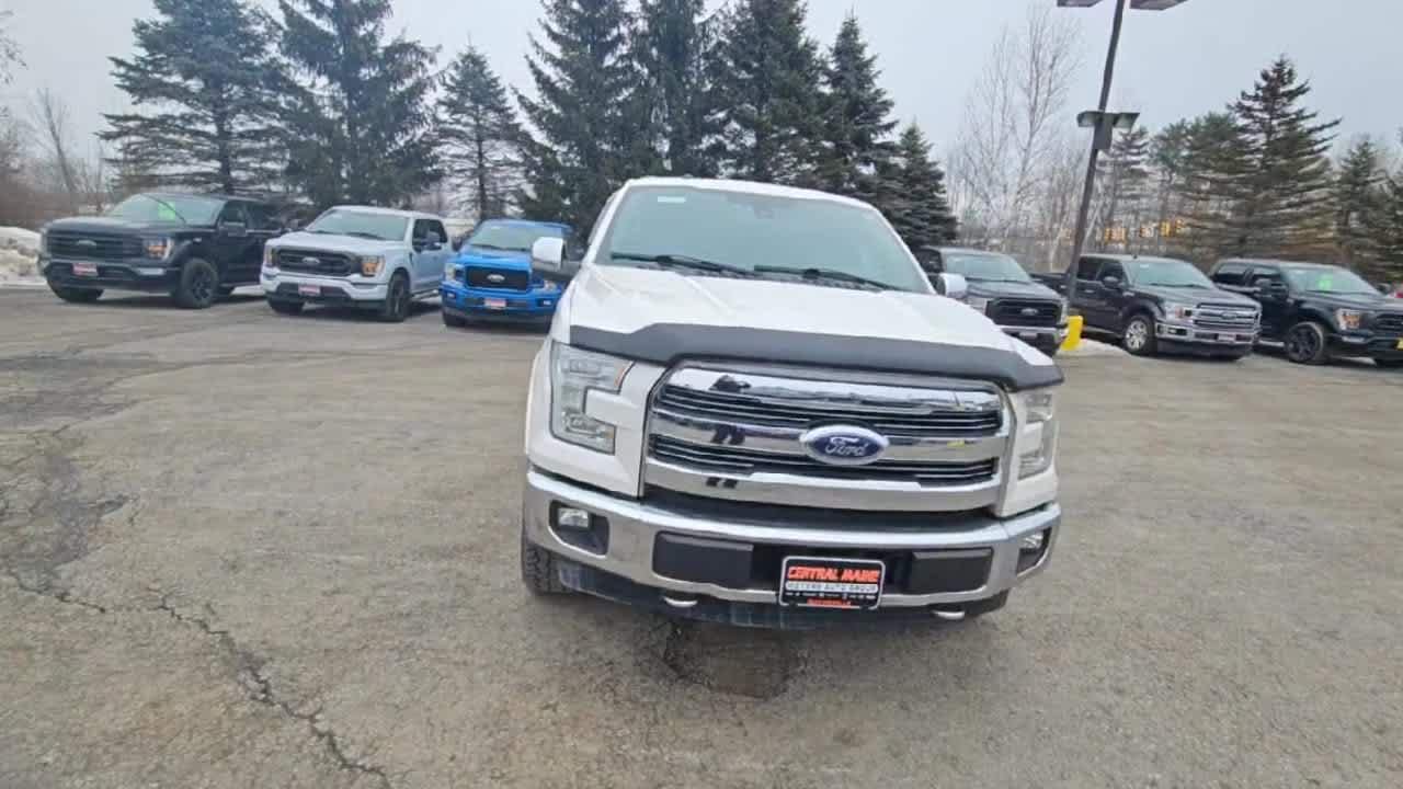 Used 2017 White Platinum Tri-Coat Metallic Ford Lariat image 4