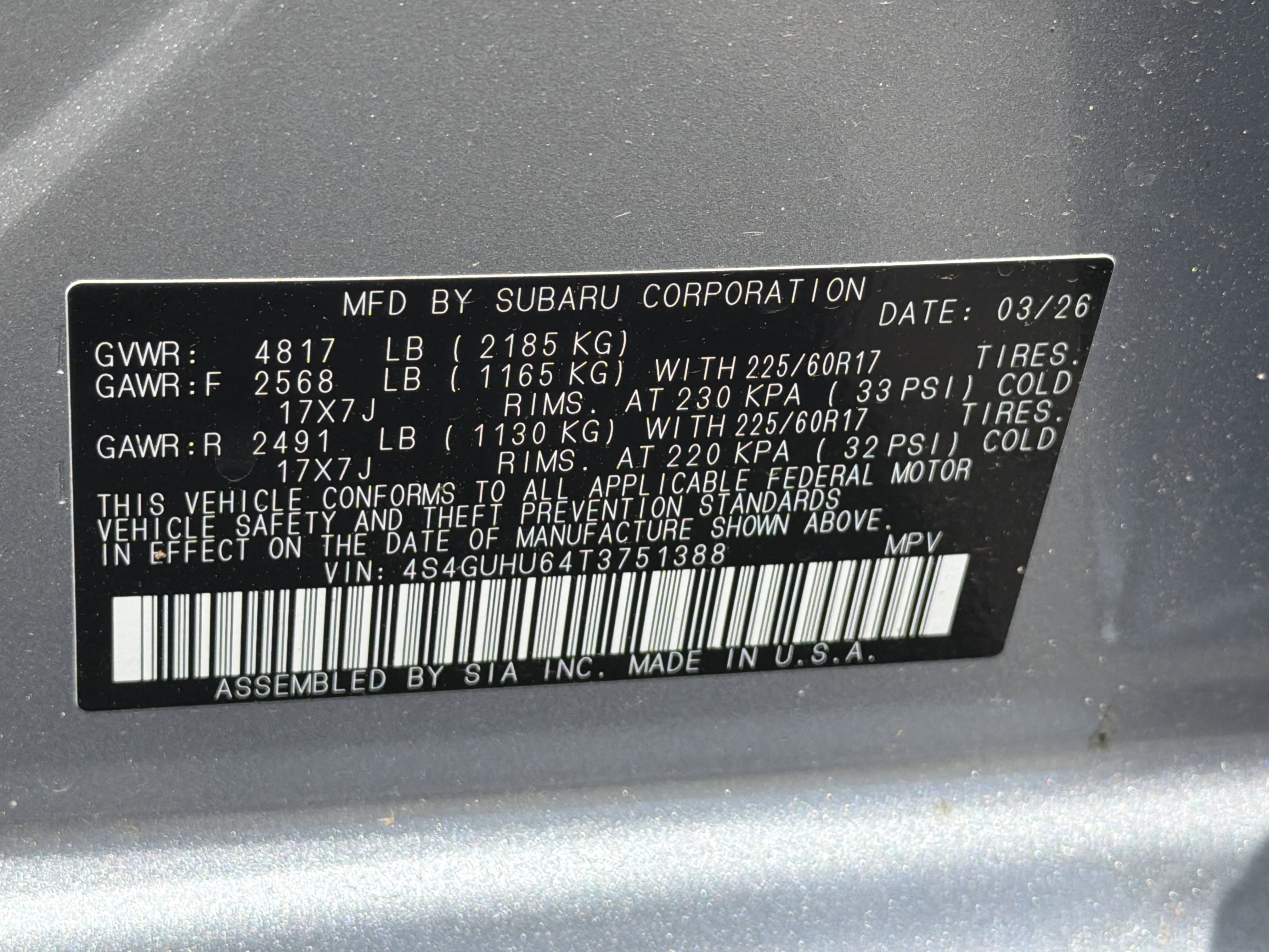 New 2026 ICE SILVER METALLIC Subaru Wilderness image 32