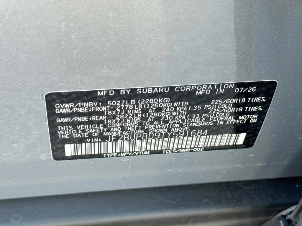 New 2026 Silver Subaru Premium image 41