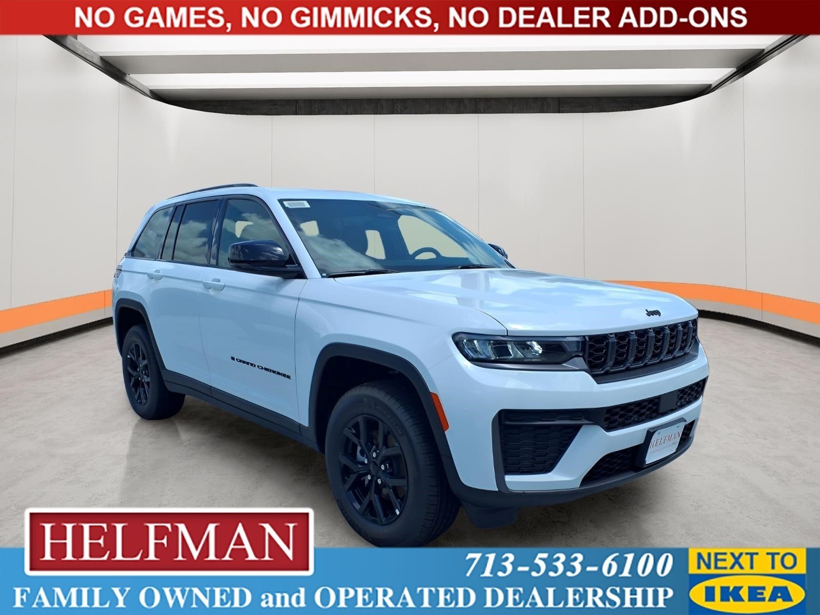 New 2026 Bright White Clear-Coat Exterior Paint Jeep Laredo Altitude image 1