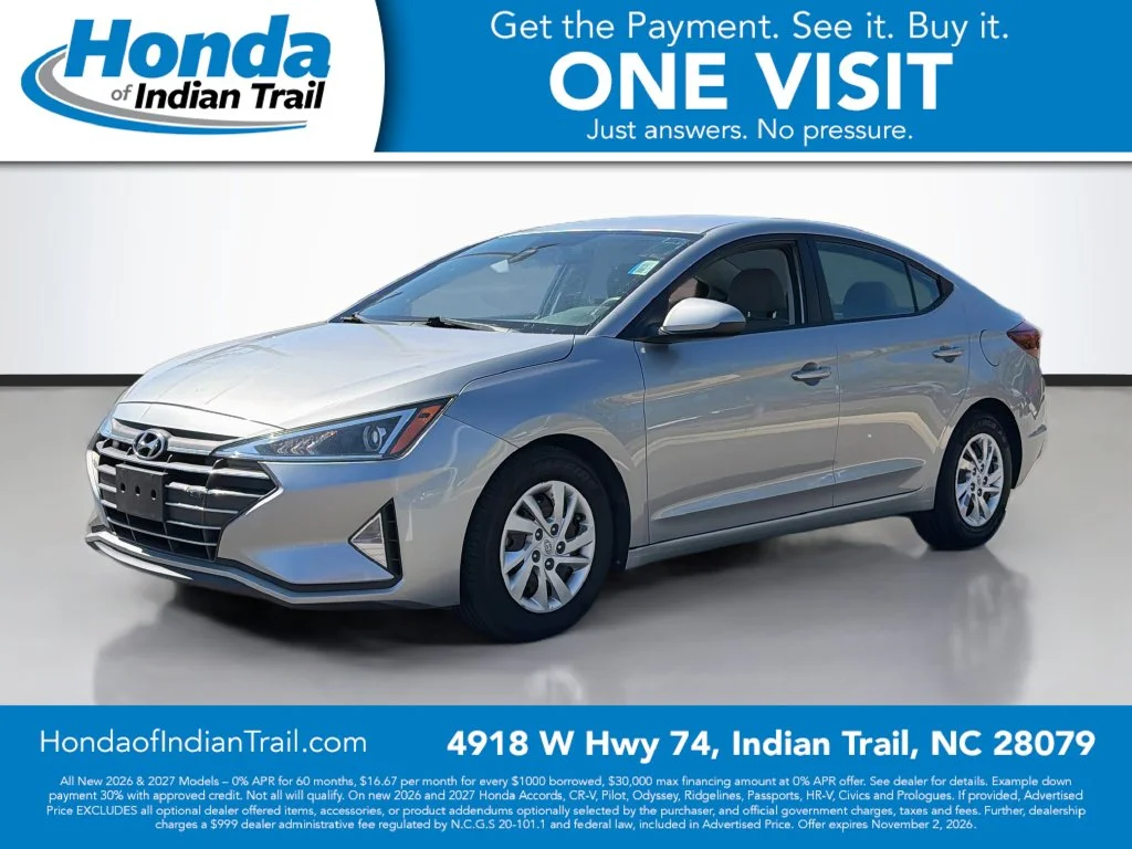 Used 2020 Hyundai Elantra SE with VIN 5NPD74LF4LH602248 for sale in Indian Trail, NC