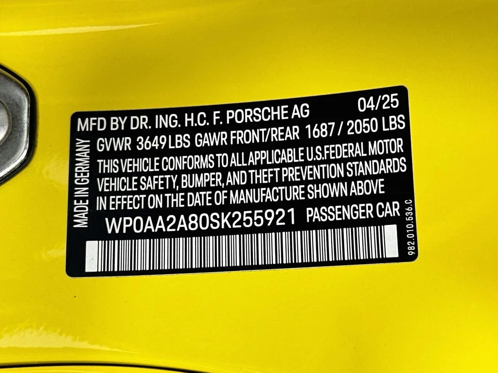 Used 2025 Yellow Porsche Style Edition image 18