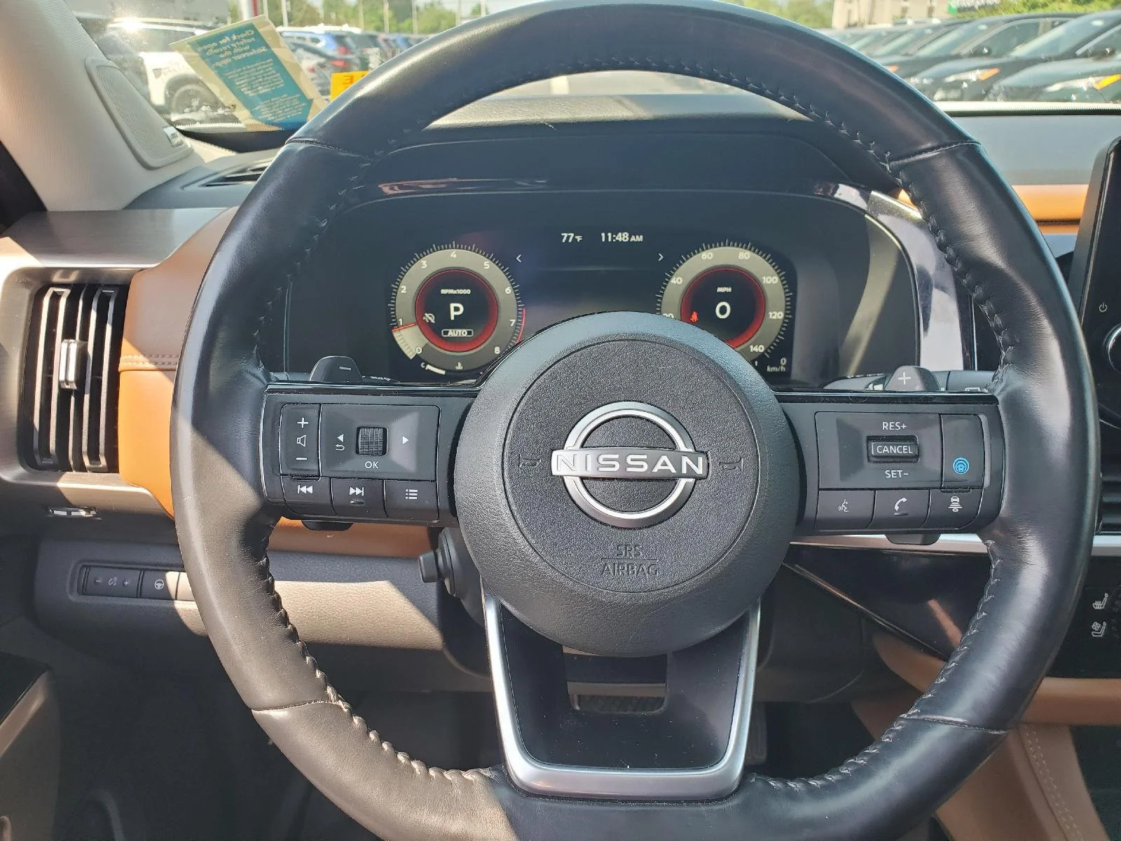 Used 2022 Pearl White Tricoat/Super Black Nissan Platinum image 12