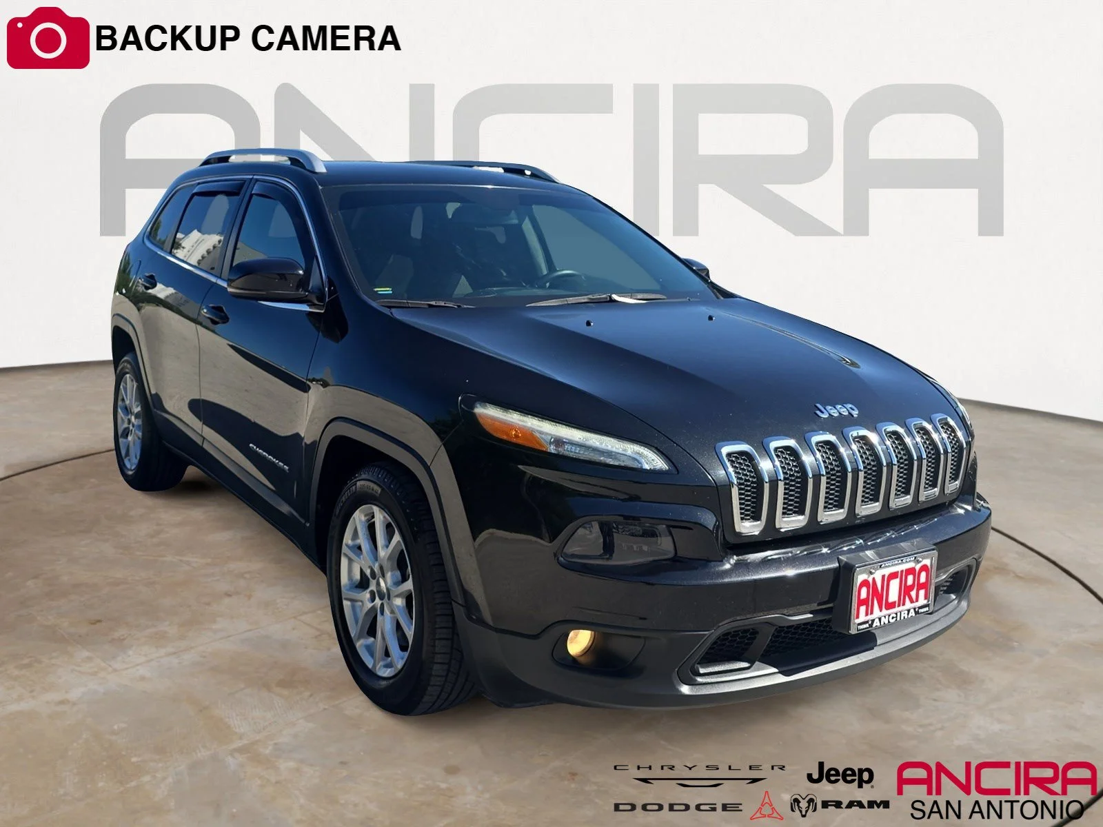 Used 2016 Brilliant Black Crystal Pearlcoat Jeep Latitude image 1