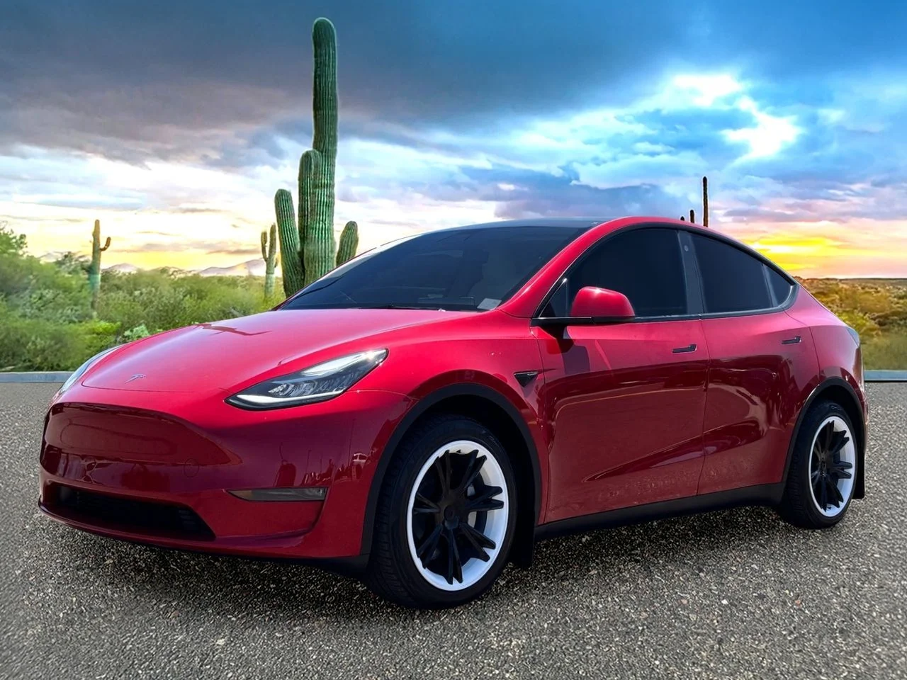 Used 2021 Tesla Model Y Long Range with VIN 5YJYGDEE9MF201672 for sale in Scottsdale, AZ
