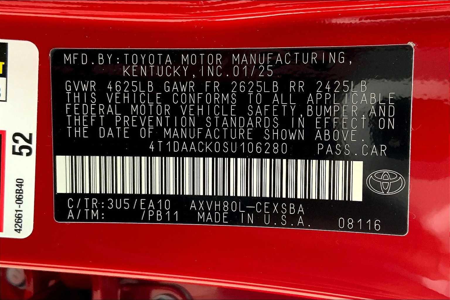 Used 2025 Supersonic Red Toyota SE image 21
