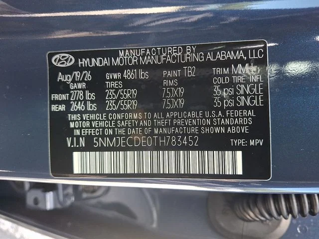 New 2026 Blue Hyundai Limited image 15