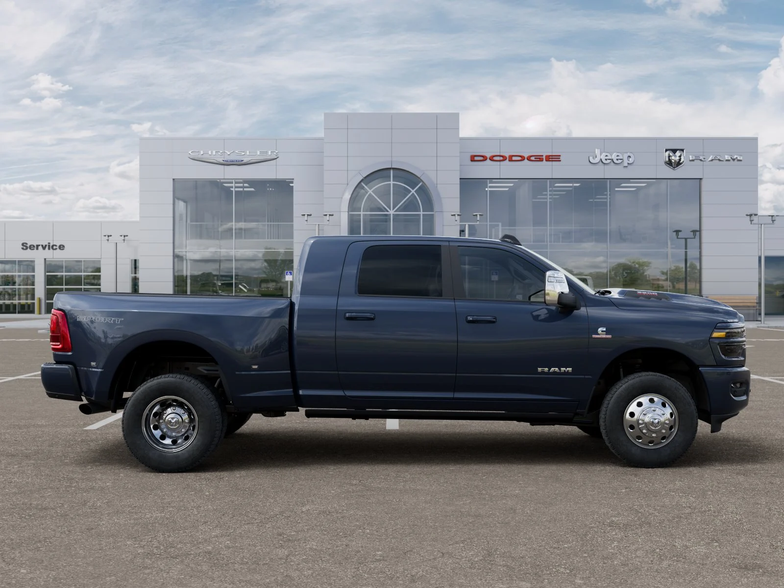 New 2026 Forged Blue Metallic Exterior Paint RAM Laramie image 48
