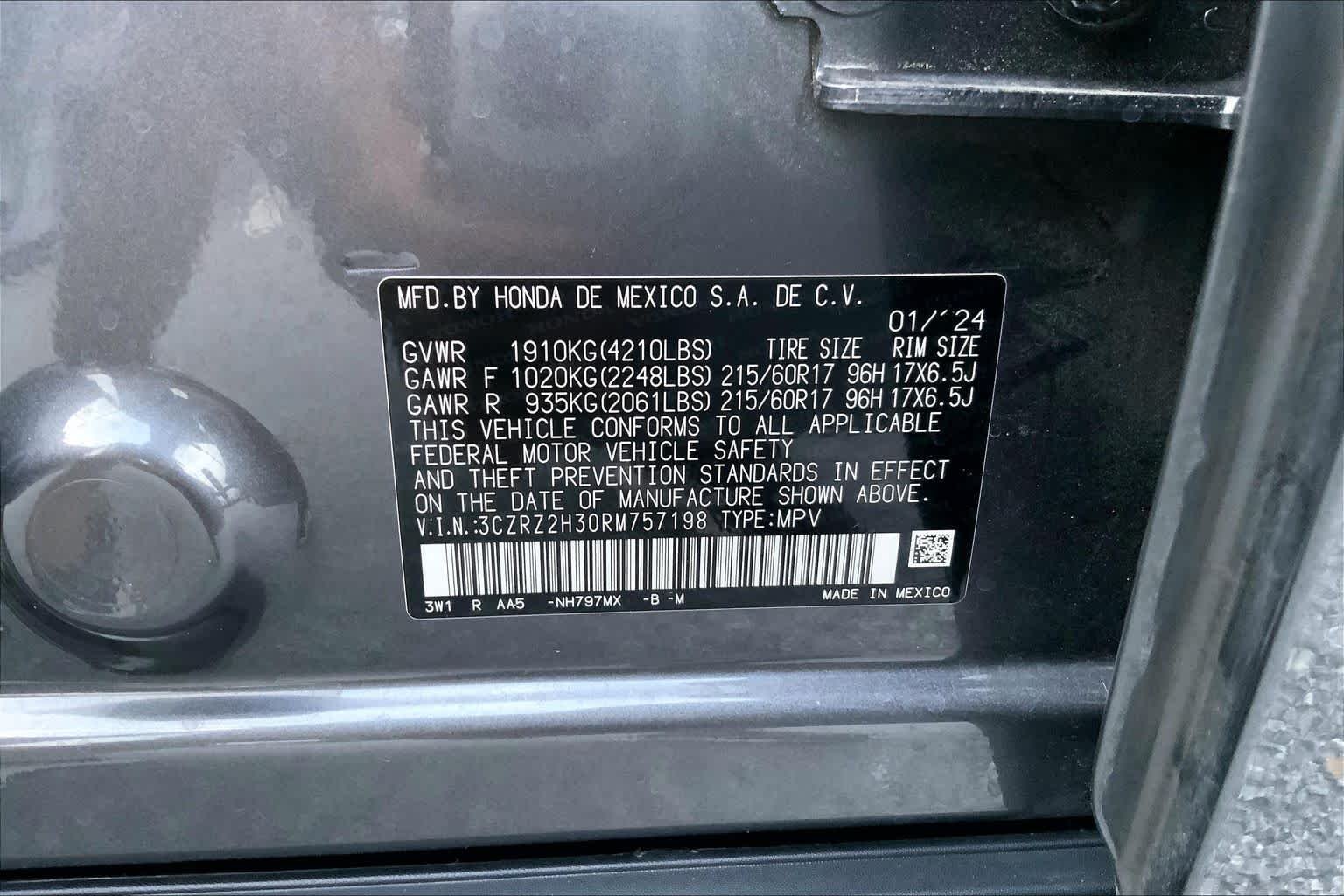 Used 2024 Modern Steel Metallic Honda LX image 31