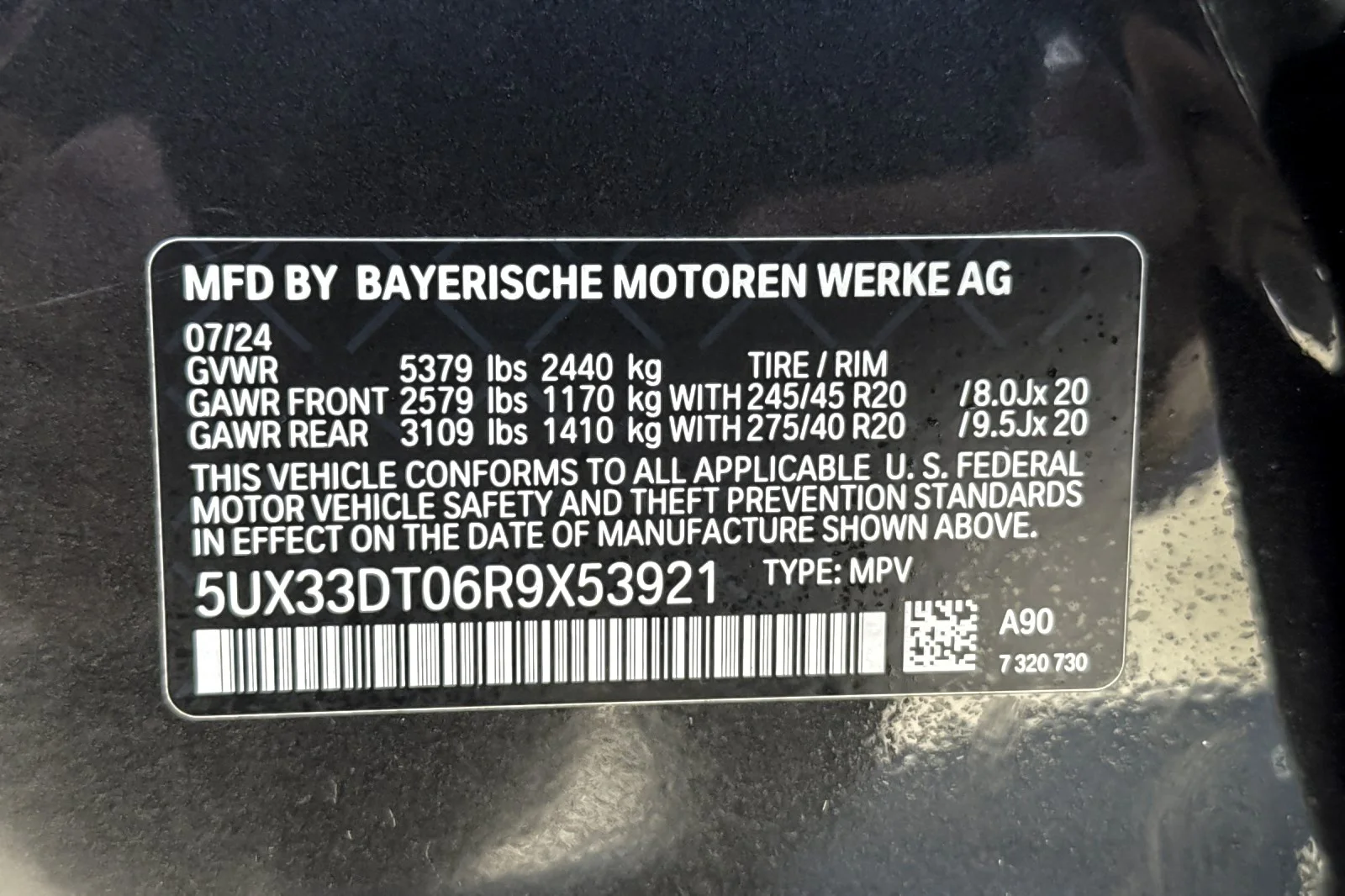 Used 2024 DARK GRAPHITE METALL BMW xDrive30i image 28
