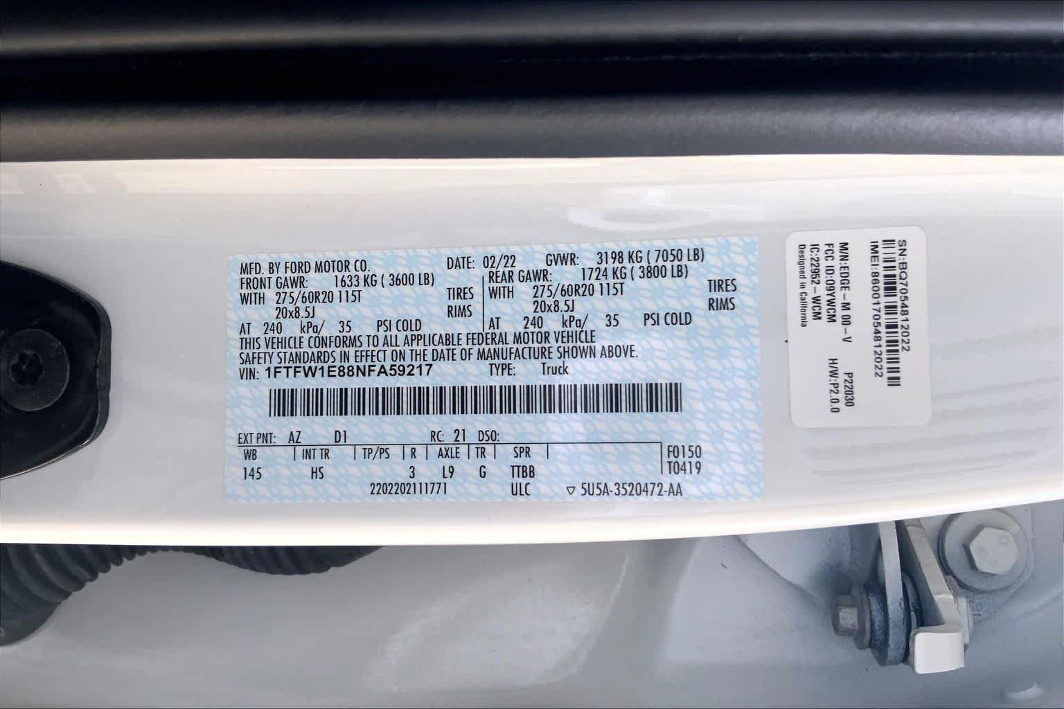 Used 2022 Star White Ford LARIAT image 32