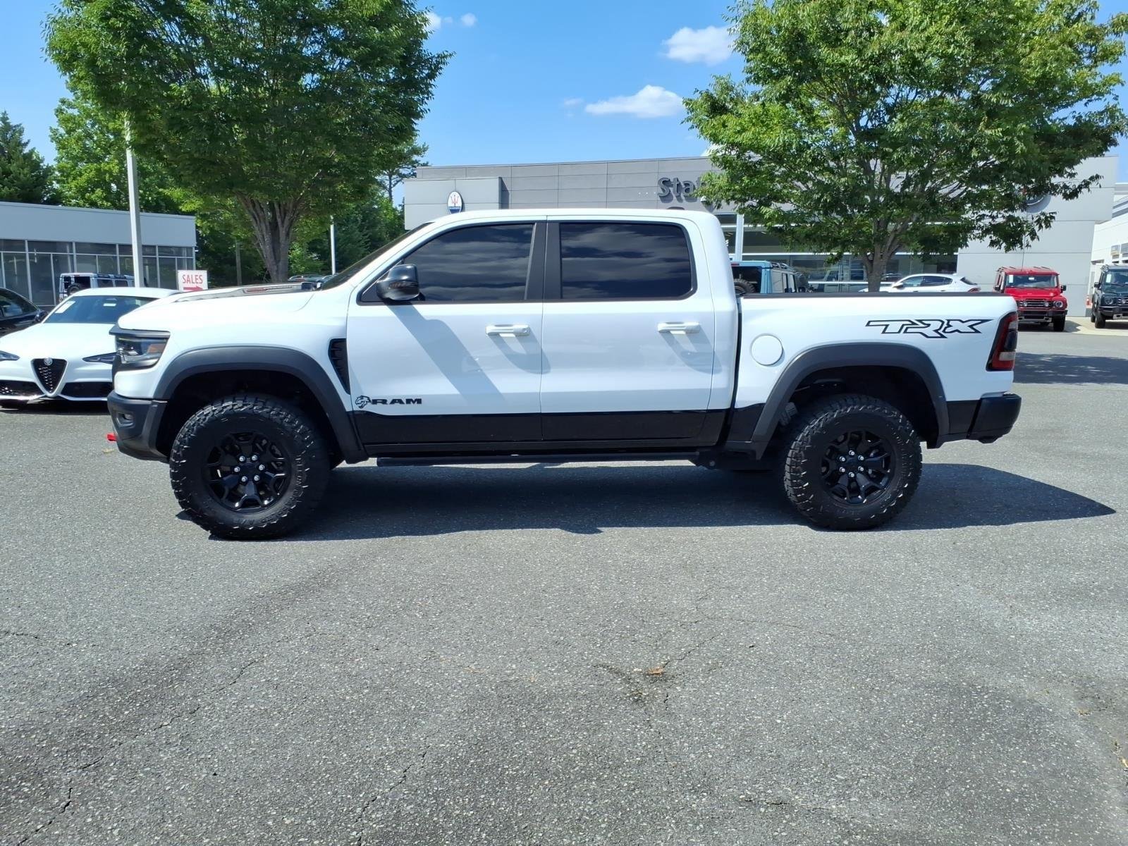 Used 2021 Bright White Clearcoat Ram TRX image 3