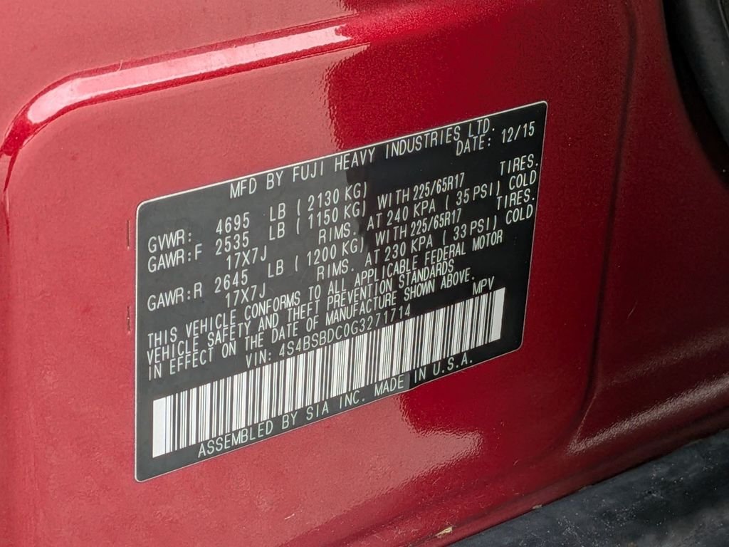 2016 Subaru Outback Premium - Photo 32