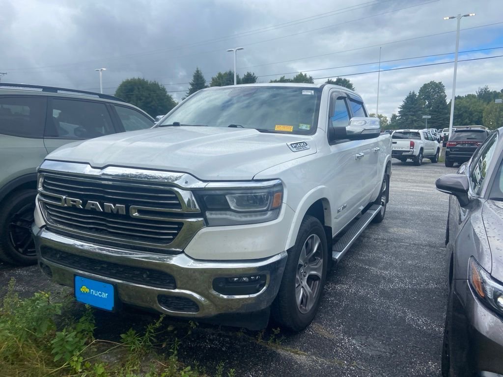 Used 2021 Ivory White Tri-Coat Pearlcoat Ram Laramie image 3