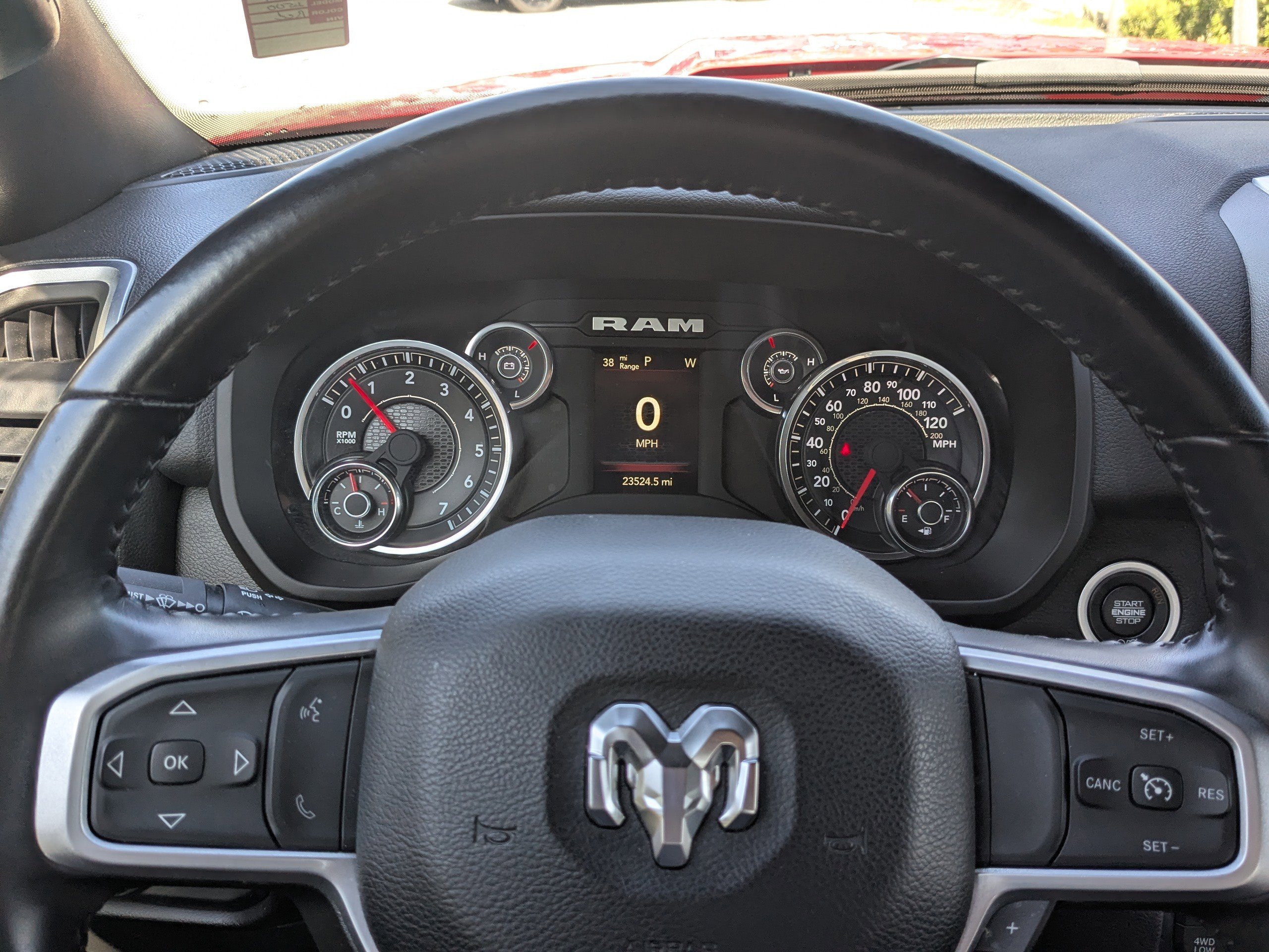 Used 2024 Flame Red Clearcoat Ram Big Horn image 31