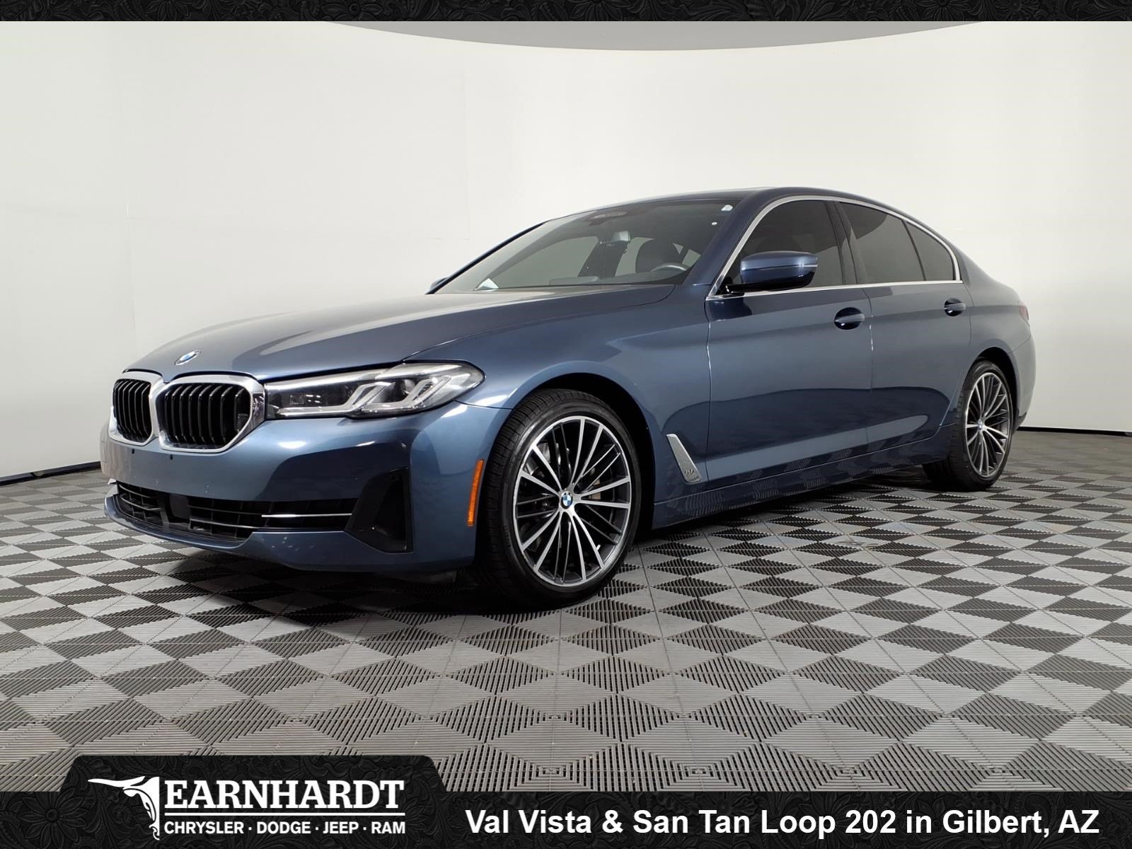 Used 2023 Arctic Race Blue Metallic BMW 530i xDrive image 1