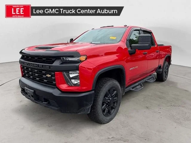 Used 2021 Red HOT Chevrolet Work Truck image 1