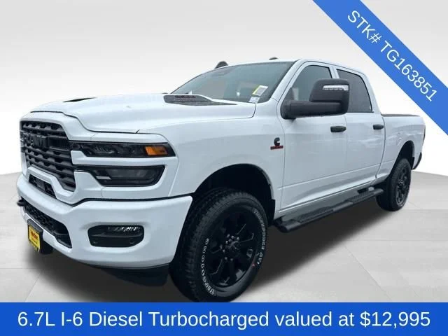 New 2026 Bright White Clear-Coat Exterior Paint RAM Black Express image 3