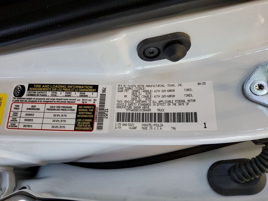 Used 2025 White Toyota Limited image 20