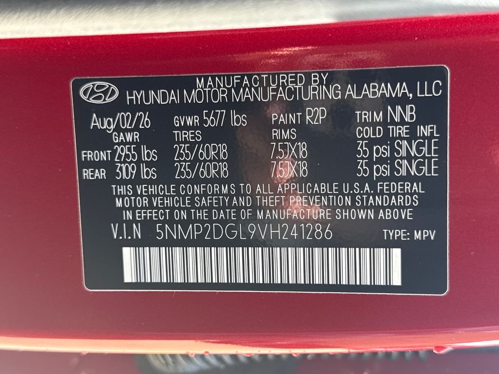 New 2027 Red Hyundai SEL image 30