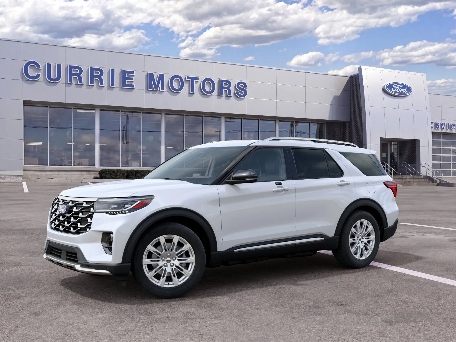 New 2027 Star White Metallic Tri-Coat Ford Platinum image 24