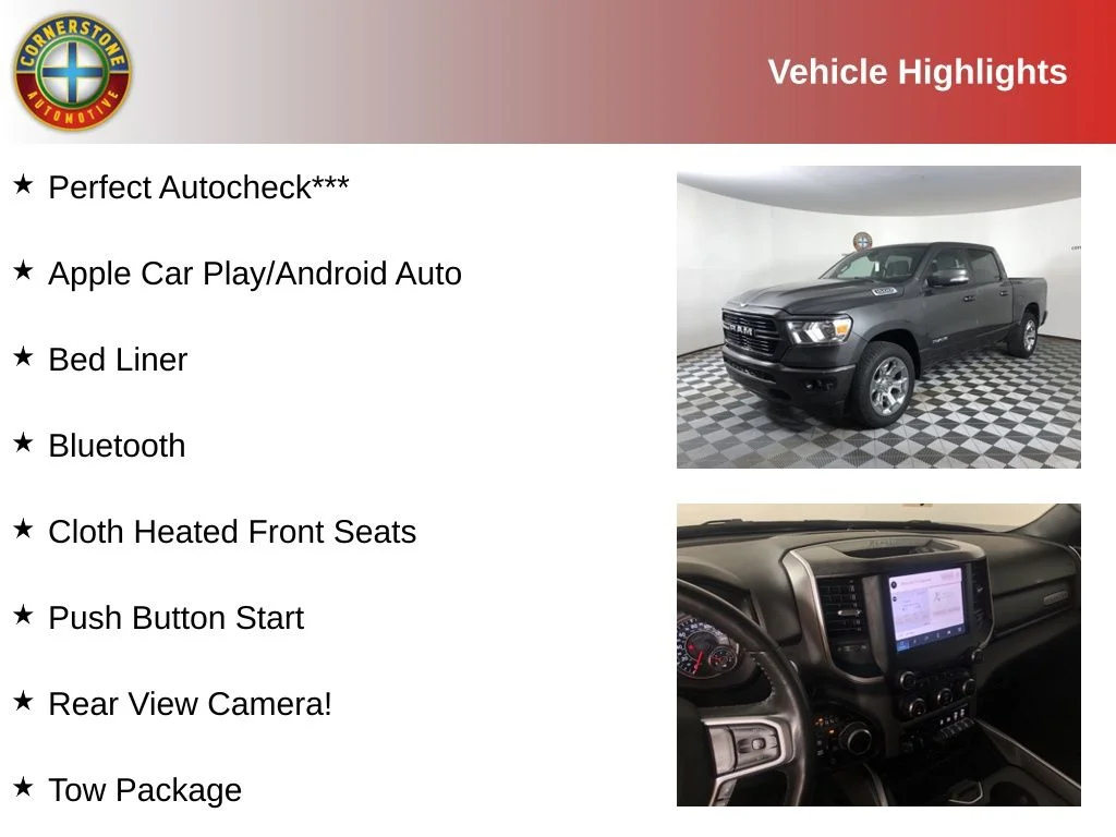 Used 2022 RAM Ram 1500 Pickup Big Horn/Lone Star with VIN 1C6SRFFT1NN412660 for sale in Elk River, Minnesota