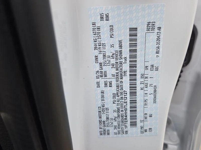 New 2026 Oxford White Ford XLT image 6