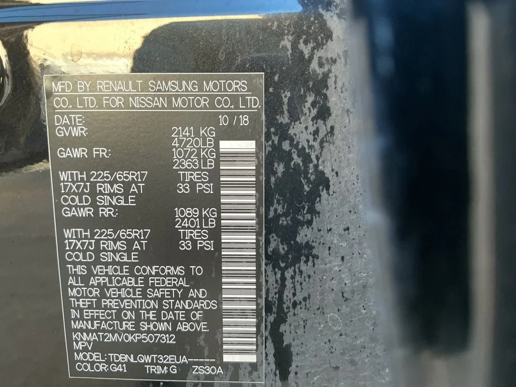 Used 2019 Black Nissan SV image 24