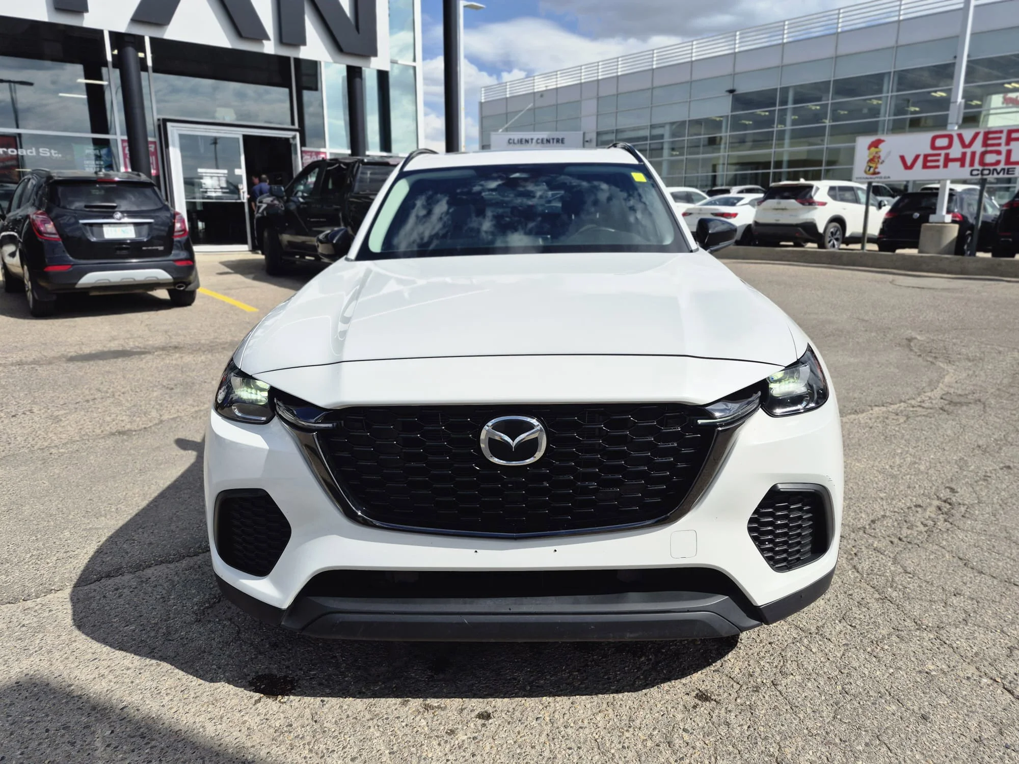Certified Used 2025 Rhodium White Metallic Mazda GS-L AWD*Adaptive Cruise | Htd Leather | Sunroof | Htd Wheel | Blind Spot Detection | Park Assist image 4