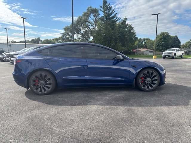 Used 2021 Blue Tesla Performance image 4