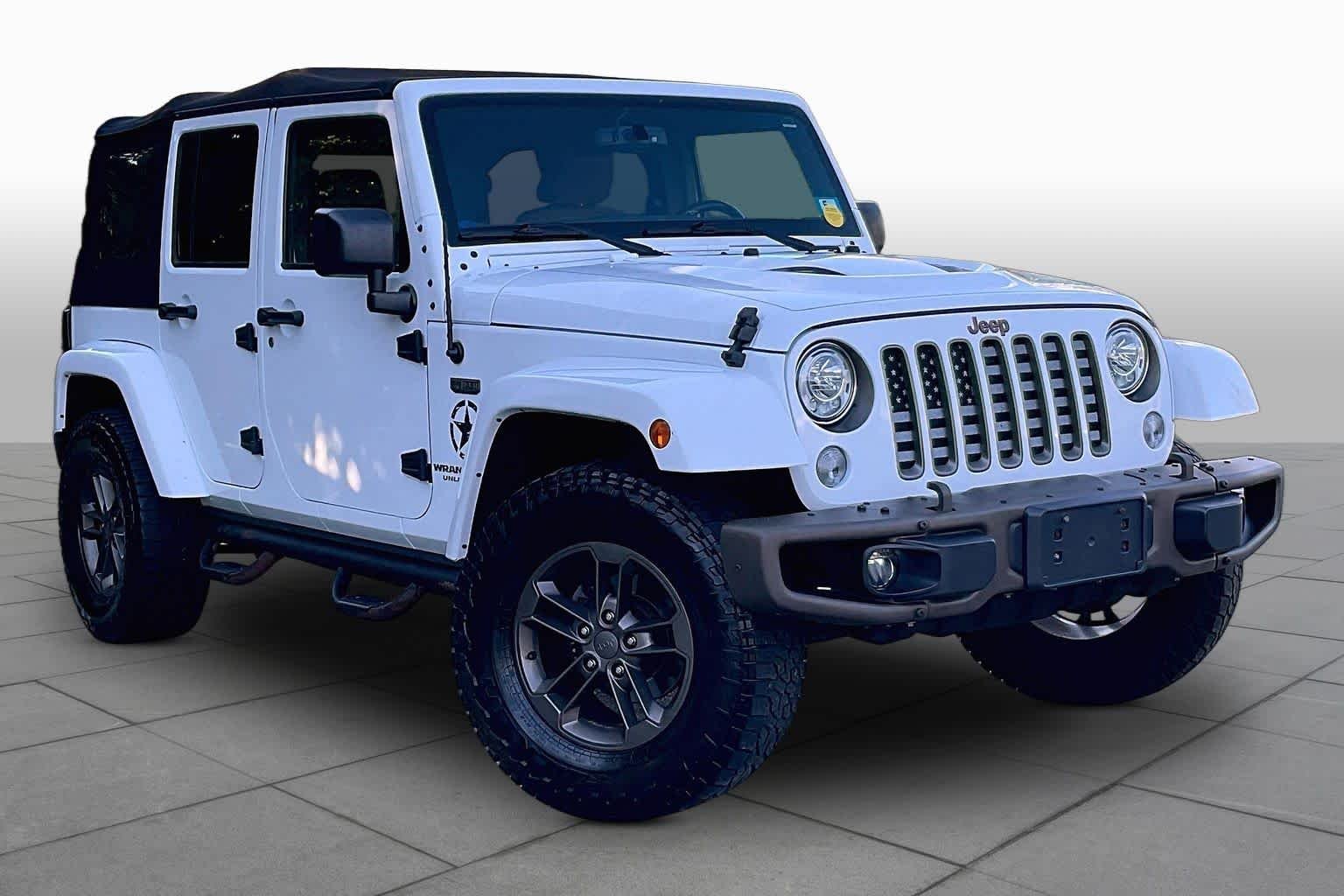 Used 2017 Bright White Clearcoat Jeep 75th Anniversary image 2