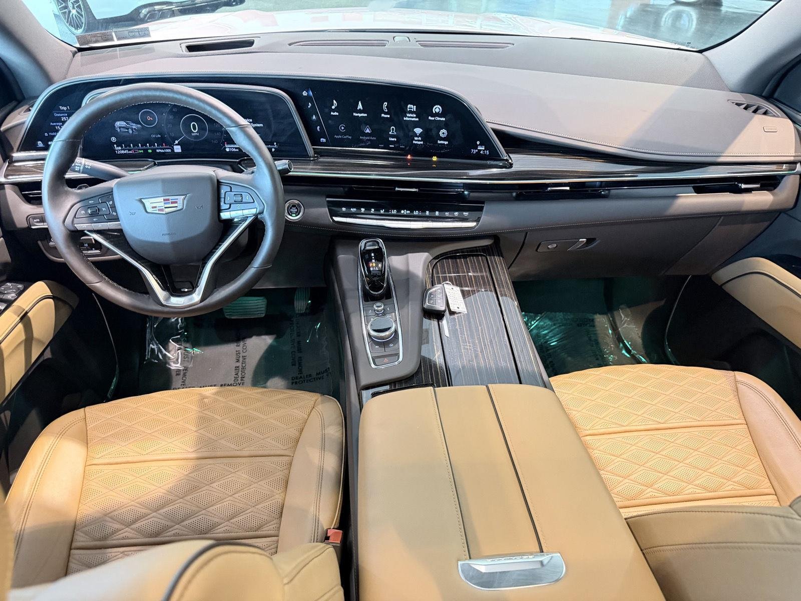Used 2021 CRYSTAL WHITE TRICOAT Cadillac Premium Luxury image 48