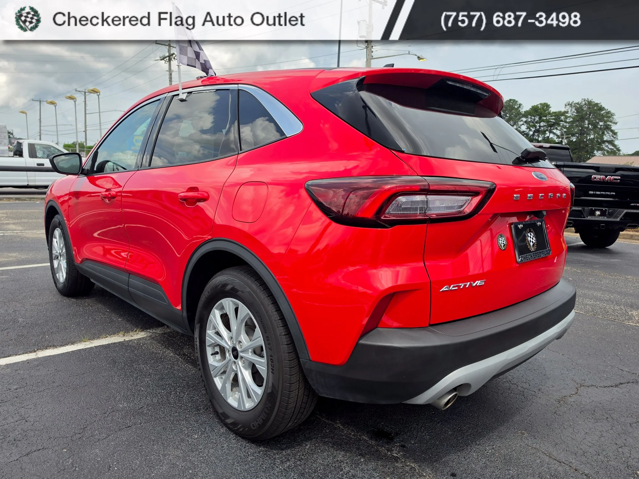 Used 2024 Race Red Ford Active image 3